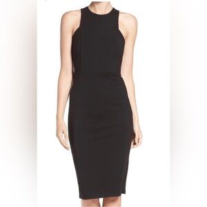 Felicity & Coco Classic Black Full Back Zip Sleeveless Sheath Dress